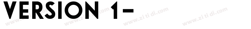 Version 1字体转换